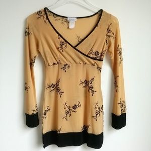 Charlotte Russe Cross Over Chest Top